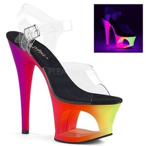 Pleaser Women's Rainbow Platform Heels